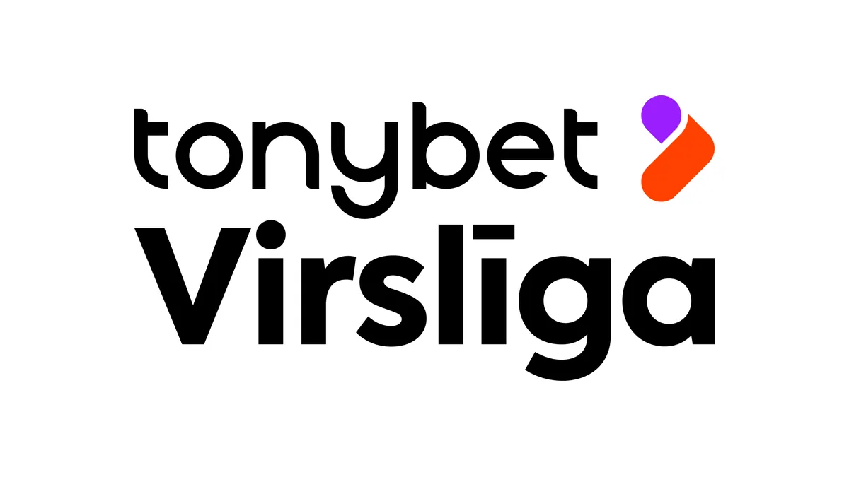 TonyBet Virslīgas logotips — Tonybet ir Latvijas futbola augstākās līgas titulsponsors